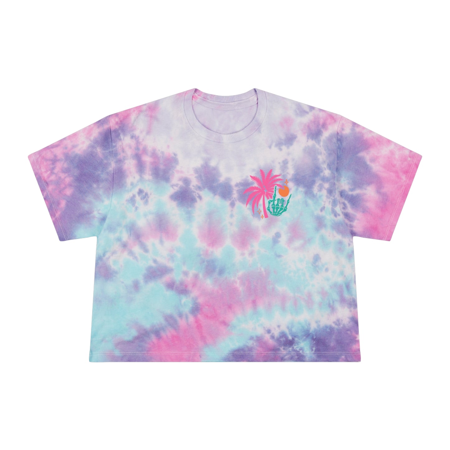 Nobody Likes a Shady Beach 🌴Women's Tie-Dye Crop Tee