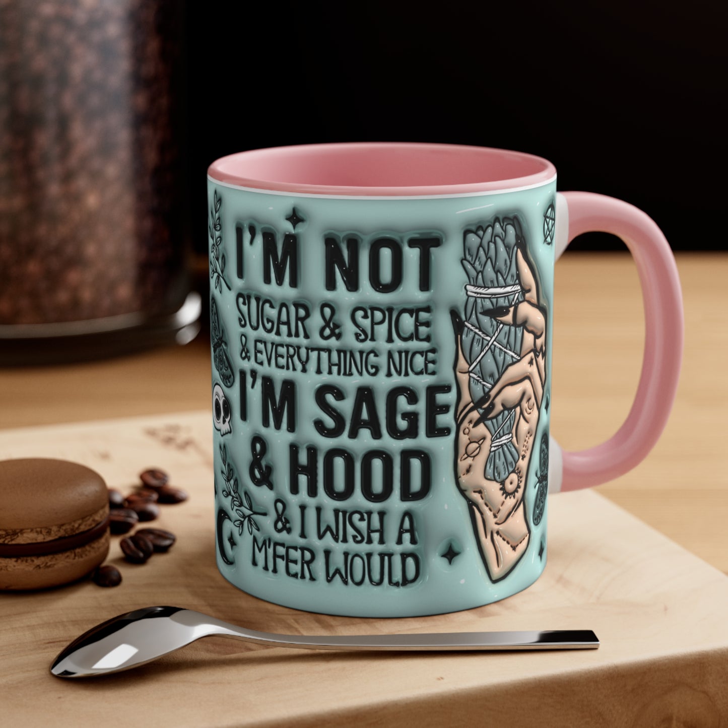 Sage & Hood 🔮Accent Coffee Mug, 11oz