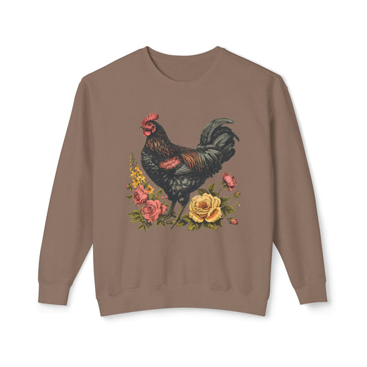 I Chase Chickens 🐔Unisex Lightweight Crewneck Sweatshirt