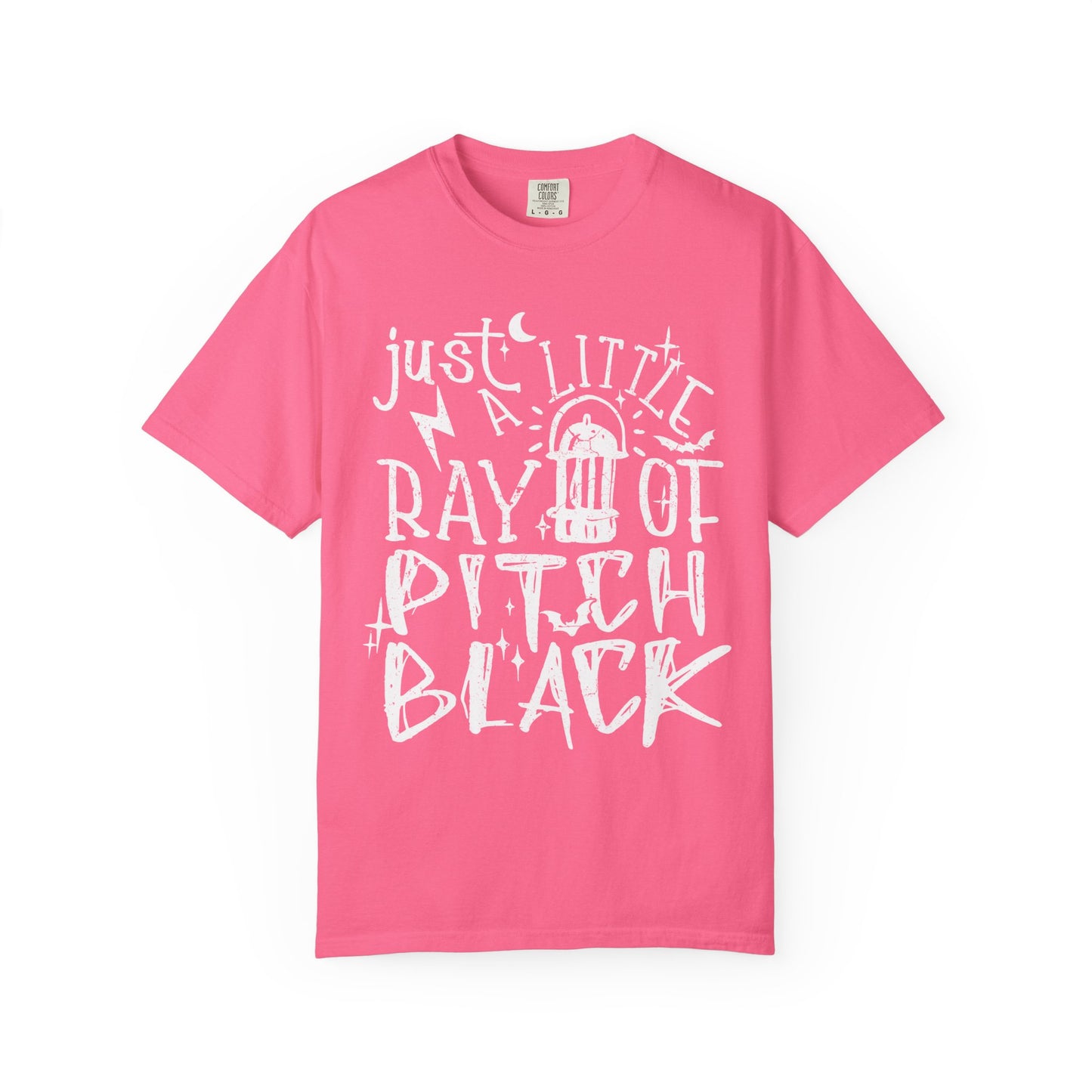 Just a Little Ray of Pitch Black🖤  Unisex Garment-Dyed T-shirt