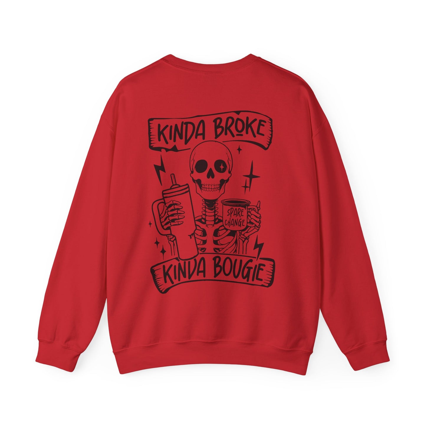 Kinda Broke 💸Unisex Heavy Blend™ Crewneck Sweatshirt