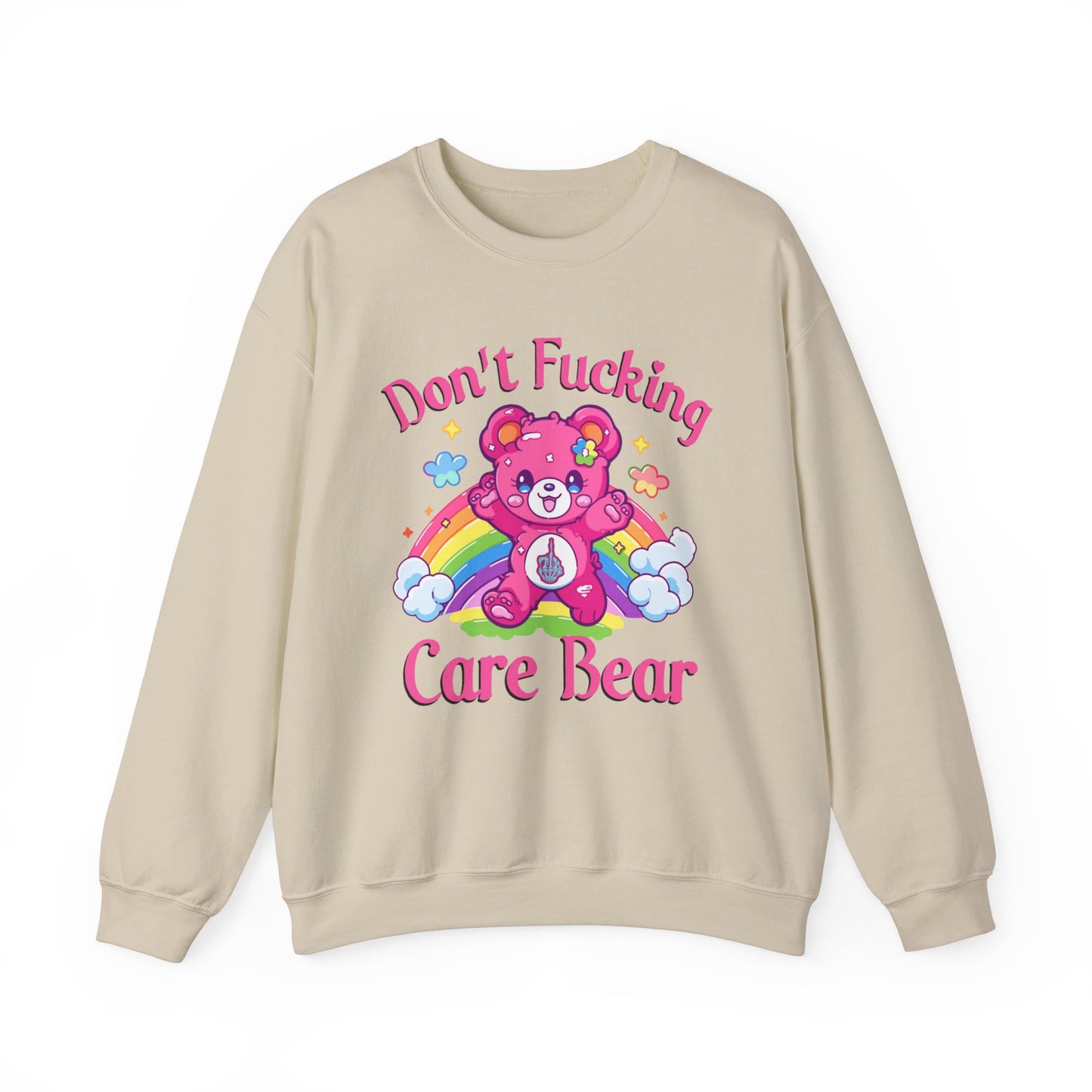 I Don't Care Bear 🌈Unisex Heavy Blend™ Crewneck Sweatshirt