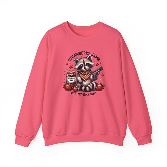 Strawberry Jams, But My Glock Don't🍓Unisex Heavy Blend™ Crewneck