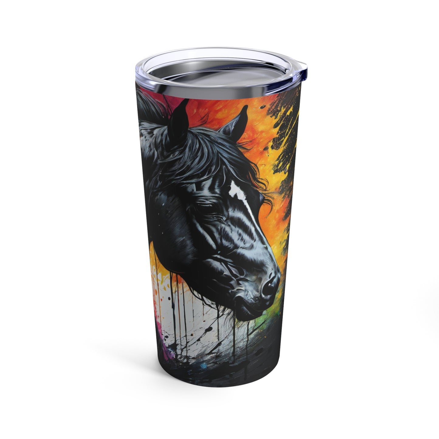 Beautiful Black Horse 🐴Tumbler 20oz