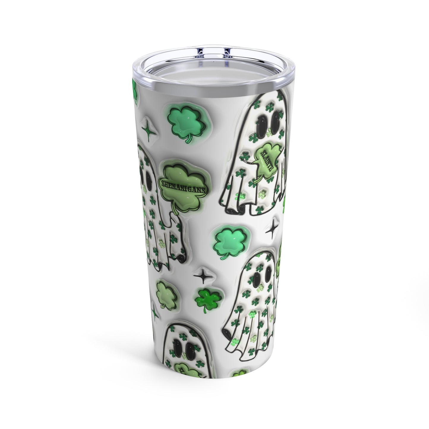 Ghost St Patricks Day 🍀Tumbler 20oz