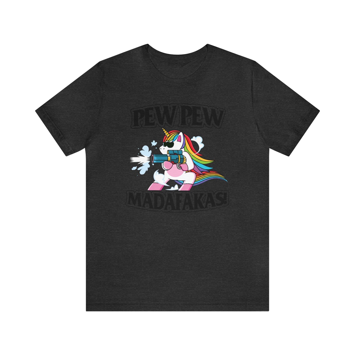 Pew Pew Muthaf* 🦄Unisex Jersey Short Sleeve Tee