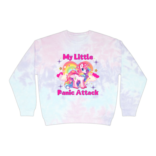 My Little Panic Attack 🦄Unisex Tie-Dye Sweatshirt