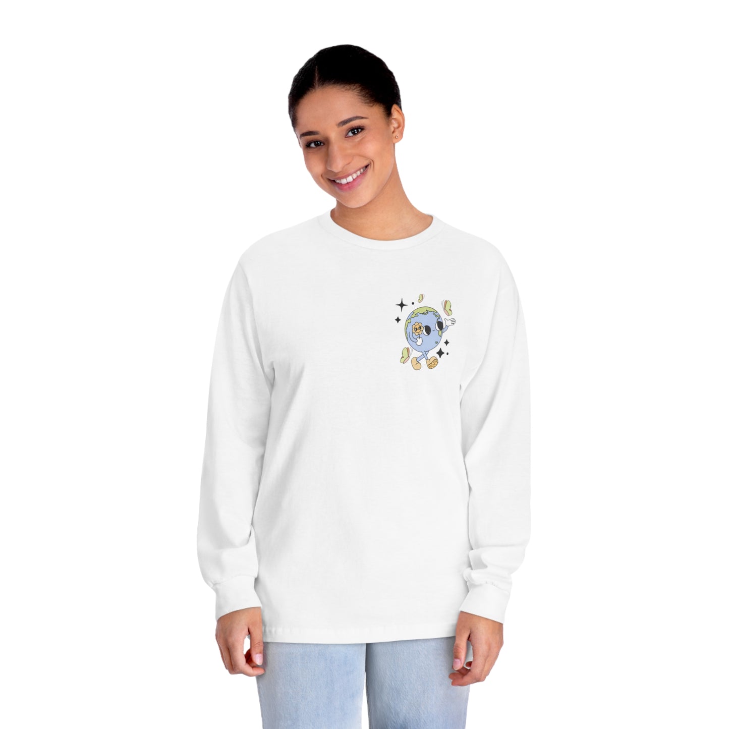 Anxiety Against the World 🌎Unisex Classic Long Sleeve T-Shirt