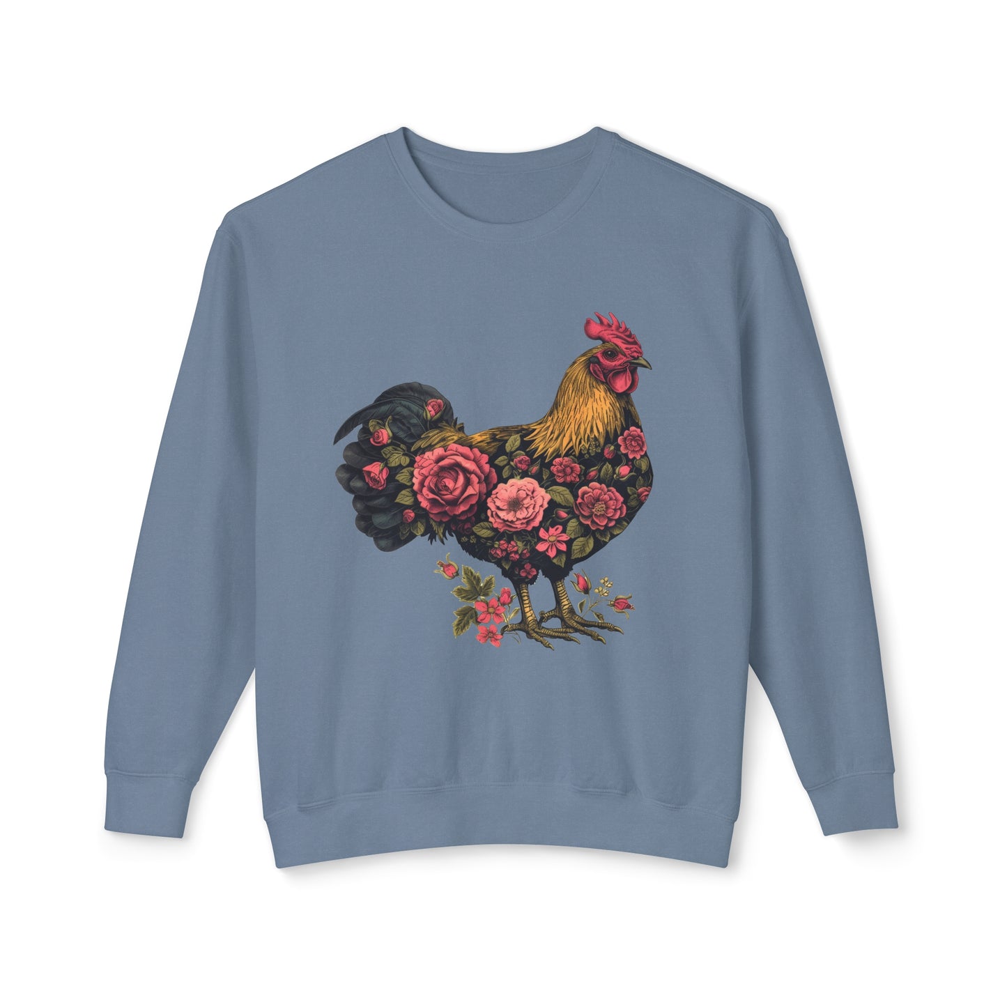 She'll Peck You in the Face 🐔 Unisex Lightweight Crewneck Sweatshirt