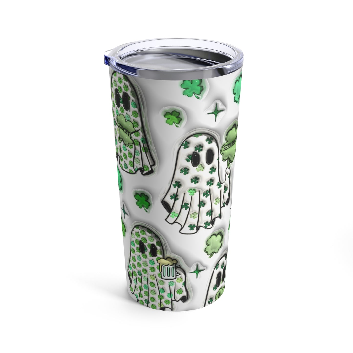 Ghost St Patricks Day 🍀Tumbler 20oz