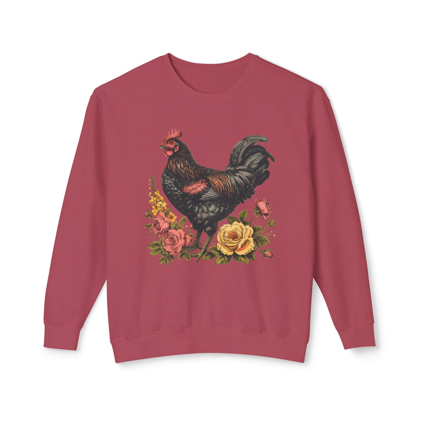 I Chase Chickens 🐔Unisex Lightweight Crewneck Sweatshirt