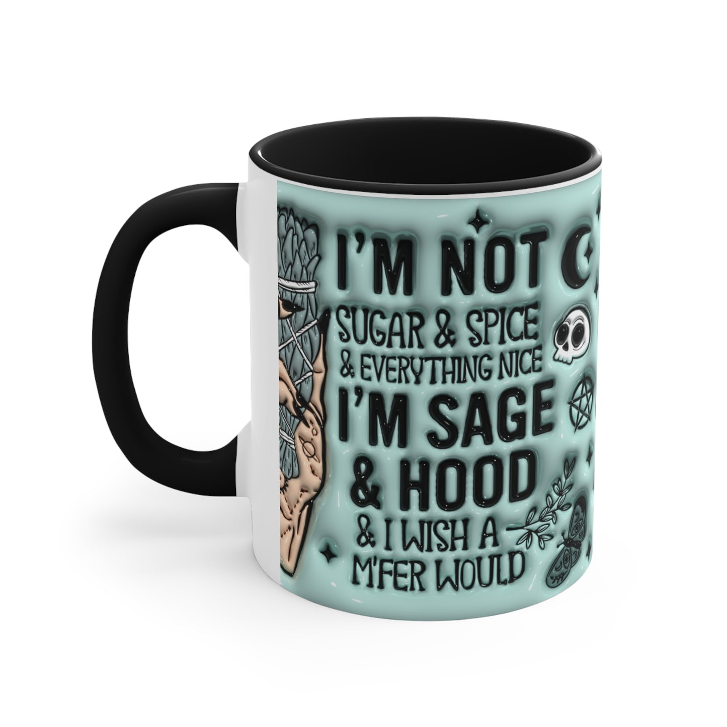 Sage & Hood 🔮Accent Coffee Mug, 11oz