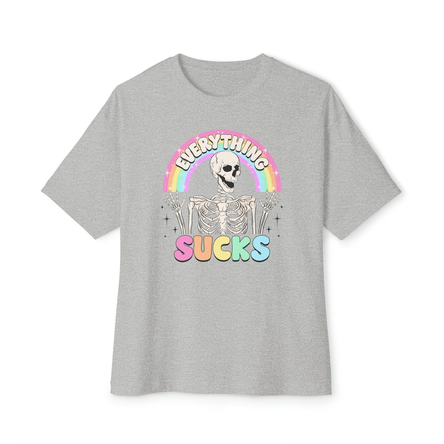 Everything Sucks 🌈Unisex Oversized Boxy Tee